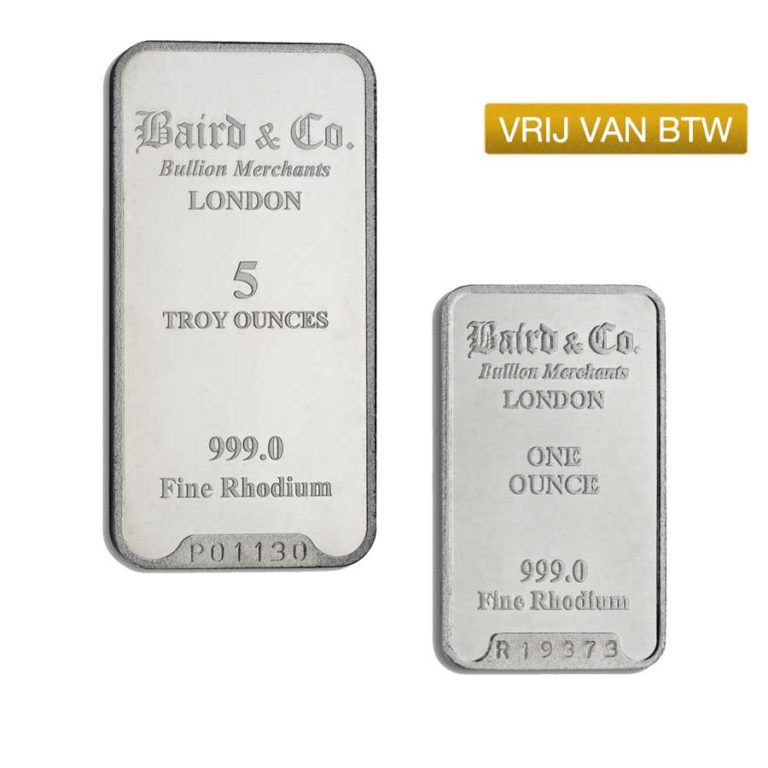 Rhodium-Baren-VRIJ-VAN-BTW